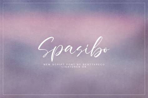 Spasibo By Besttypeco | TheHungryJPEG.com