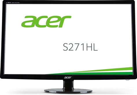 Acer S271hl 27 Inch Widescreen Full Hd Monitor 169 Led 1 Ms 100m1