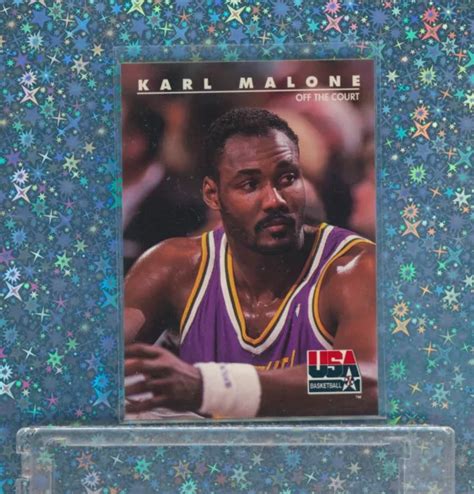 1992 USA SKYBOX KARL MALONE 50 UTAH JAZZ HOF LOOKY The MAILMAN EUR 6