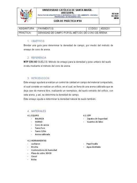 Practica De Densidad Pdf