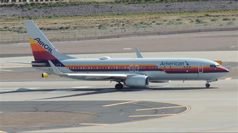 American Airlines Boeing 737 800 AirCal N917NN Takeoff From PHX YouTube