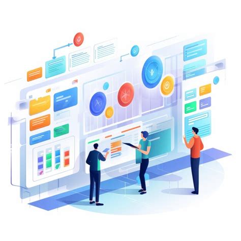 Premium Ai Image Vibrant Web Illustration Supplier Project Management
