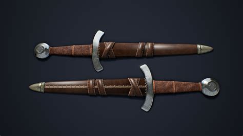 Artstation Medieval Dagger Game Assets