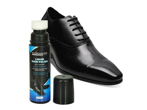 Shoeshine Liquid Shoe Polish Pack Of 2 Black Leather Shoe Polish Jiomart