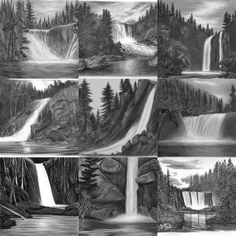 Share More Than 64 Waterfall Pencil Sketch Best Vn