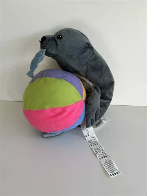 Ikea Klappar Cirkus Grey Seal With Ball Circus Plush Soft Toy