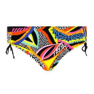 La Maasai Colore Ethnographic Bikini Slip Medio Alto Coulisse Art