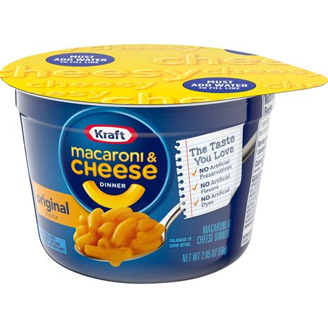 Kraft Original Macaroni And Cheese Easy Microwavable Dinner Cup 2 05 Oz Shipt