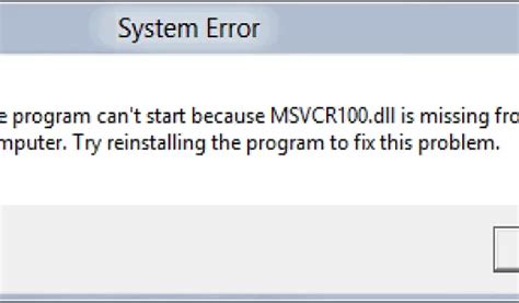 How To Fix Msvcr110 Dll Not Found Or Missing Errors