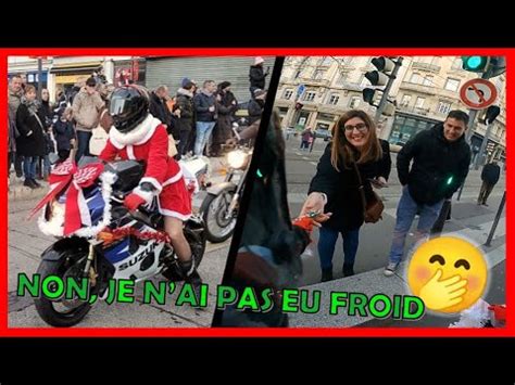 1000 PERES NOEL motards à Saint Etienne Lancé de papillotes