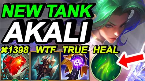 Wild Rift China Akali Mid New Meta Heartsteel Tank Akali Build