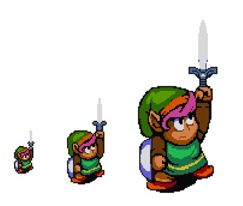 Alttp Oc I Upscaled Link 23 Rzelda