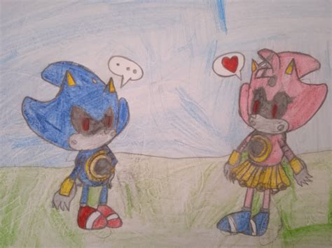 Metal Sonic meets Metal Amy Rose by Mariana17867 on DeviantArt