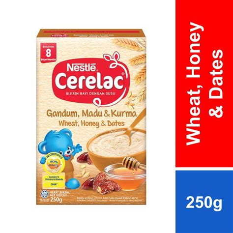 Nestle Cerelac Infant Cereals With Milk Wheat Honey Dates 250g