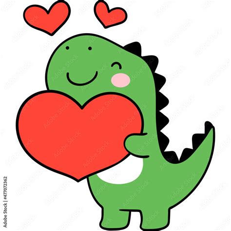 Dinosaur Valentine Balloon Dinosaur Valentines Day Clip Art Clip