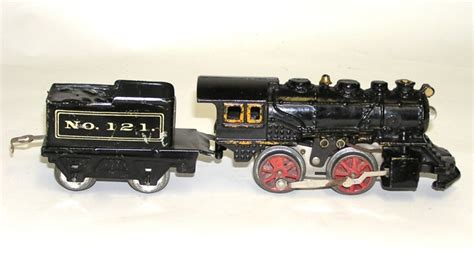 Early American Flyer Cast Iron Electric Engine Train Set