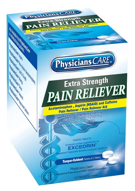 Extra Strength Pain Reliever 500 Tablets Per Dispenser Box J428