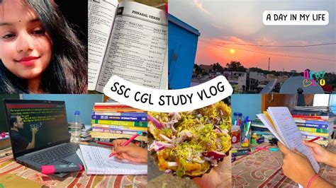 A Day In My Life Ssc Study Vlog Ssc Cgl Aspirants Life Study