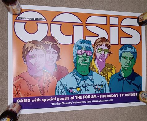 Oasis Gig Poster 02 Gander Signed Purple Edition The Forumのebay公認海外