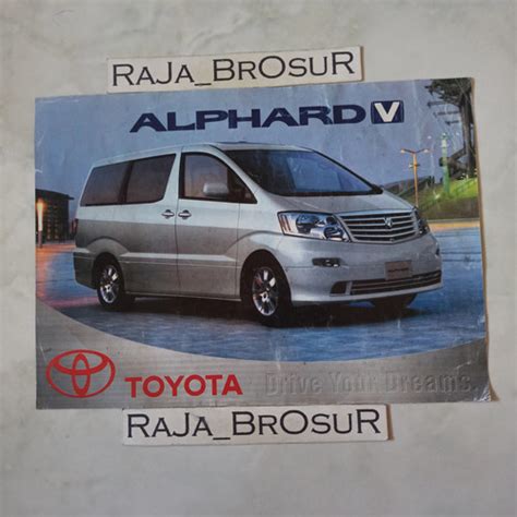 Jual Poster Brosur Katalog Flyer Jadul Lawas Toyota Alphard V 2003