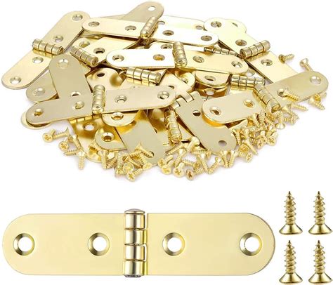 Ycsj 40 Pieces Decorative Brass Hinges Hardware For Jewelry Box Hinge Jewelry Box Gold Small