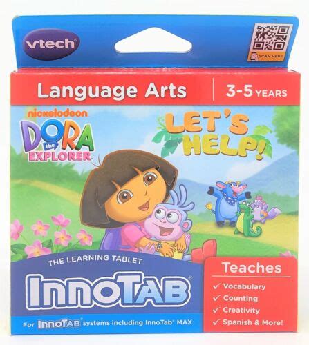 Nickelodeon Dora The Explorer Vtech Innotab Max Learning Tablet App Cartridge 3417762306030 Ebay