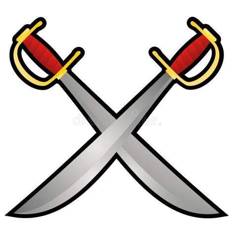 Pirate swords stock vector. Illustration of creative - 21404568