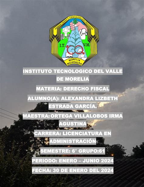 Unidad Act Derecho Fiscal Instituto Tecnologico Del Valle De