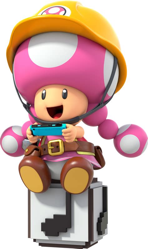 File Builder Toadette Play Png Super Mario Wiki The Mario Encyclopedia