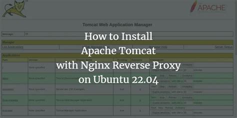 How To Install Apache Tomcat With Nginx Reverse Proxy On Ubuntu