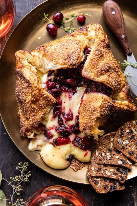 Pastry Wrapped Cranberry Baked Brie Half Baked Harvest