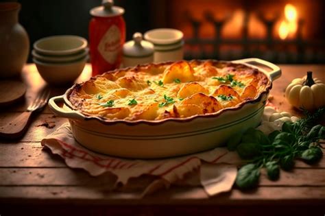 Premium AI Image Creamy And Delicious Gratin Dauphinois A Classic