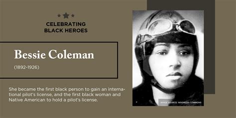 Celebrating Black Heroes Bessie Coleman The Urban Alternative