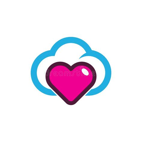 Love Cloud Logo Icon Design Stock Vector Illustration Of Element