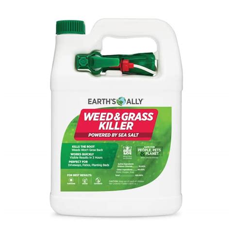 EARTH S ALLY Weed And Grass Killer 1 Gal Ready To Use Natural Herbicide