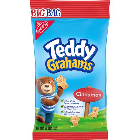 Teddy Grahams Cinnamon Graham Snacks Big Bag 3 Oz Buehler S