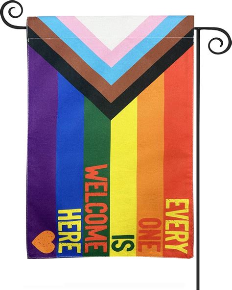 X Inch Pride Garden Flag Small Gay Yard Flags Double Side Lgbtq