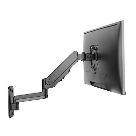 Brateck Single Screen Wall Mounted Gas Spring Monitor Arm