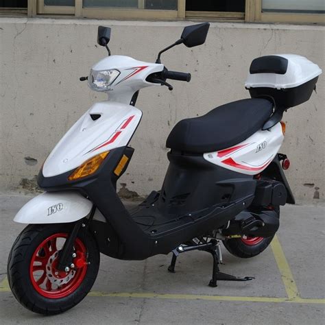 Cc Moped Scooter Rz White With New Design Sporty Look Electric