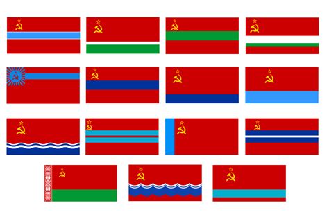 Флаги бывших республик ссср сейчас с названиями и фото