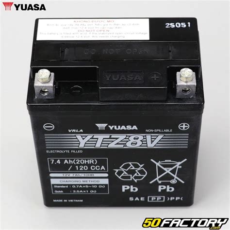 Batterie Yuasa YTZ8V 12V 7 4Ah Acide Sans Entretien Honda CRF 250