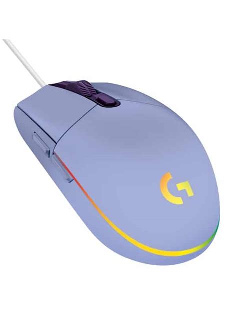 Logitech G203 Lightsync Lilac Gaming Mus Optisk 6 Knapper