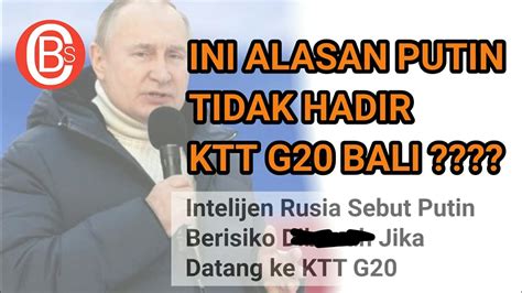 Ini Dia Alasan Putin Tidak Hadir Acara Ktt G Bali Alasan Keamanan