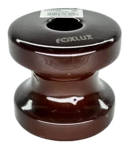 Isolador Roldana Porcelana 54x57mm Foxlux