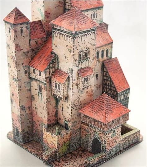 Papermau Romantisk Ridderborg A Vintage Medieval Castle Paper Model By Tiny Craft World