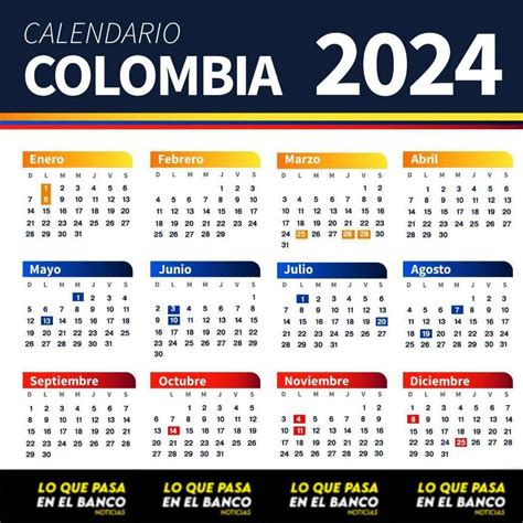 Festivos Colombia 2024 Calendario Oficial De Los Días Feriados Y