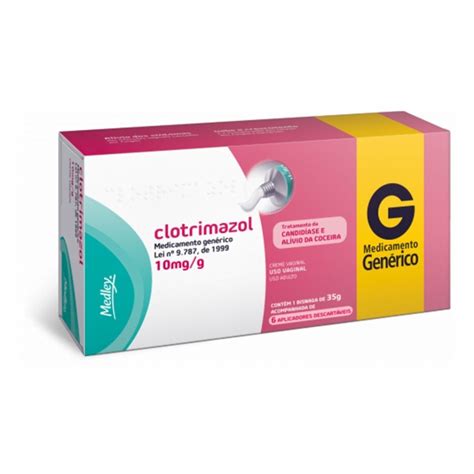 CLOTRIMAZOL MG CR VAG 3 APL 20mg 20G X 1 G MEDLEY Clotrimazol