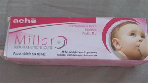 Pomada Millar Lanolina Anidra Pura Para Os Cuidados Das Mamas Item