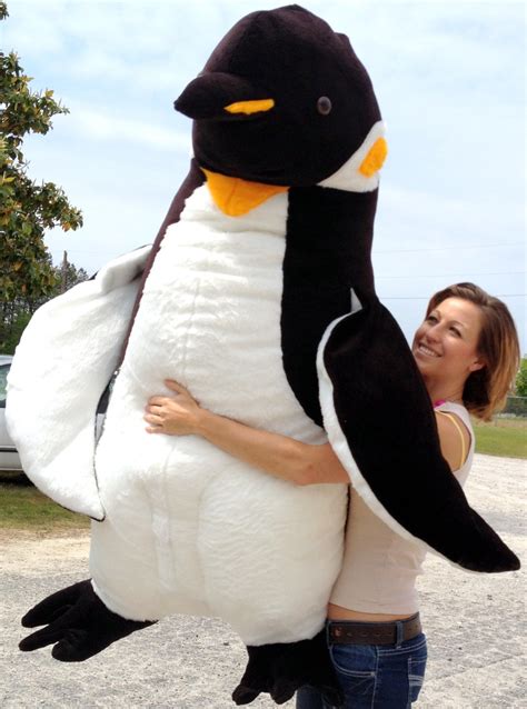 American Made Giant 5 Foot Stuffed Penguin Huge Soft Oversized Plush Animal - Big Plush ...