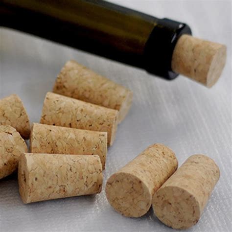 10 Pcs Natural Wooden Wine Corks Premium Straight Cork Stopper